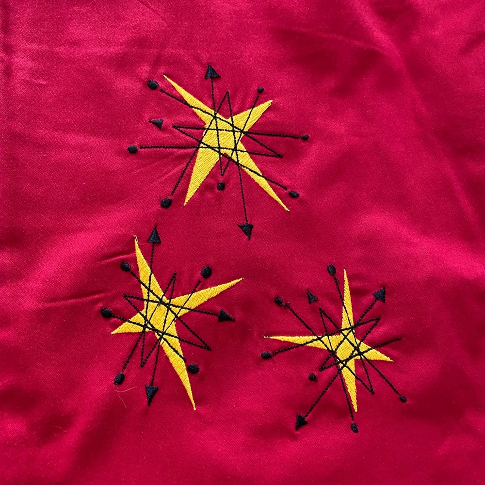 Zombie Kitten Red Starburst Pinup Retro Skirt M - Picture 2 of 9